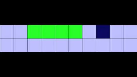 Cellular Turing Machine performing a Three-State Busy Beaver algorithm.