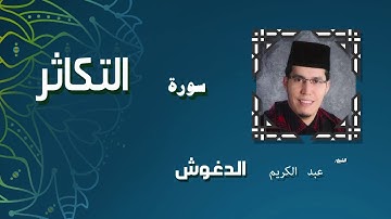 القران الكريم بصوت الشيخ عبد الكريم الدغوش | سورة التكاثر