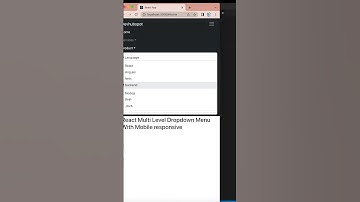 Multi level dropdown menu creation in ReactJS with responsive design #design #shots  #shotsviral