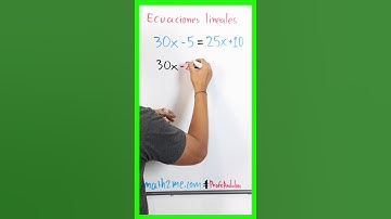 Ecuación lineal | Profe Andalon