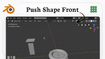 Hoe je een vorm naar voren duwt in Blender (Front Focus)