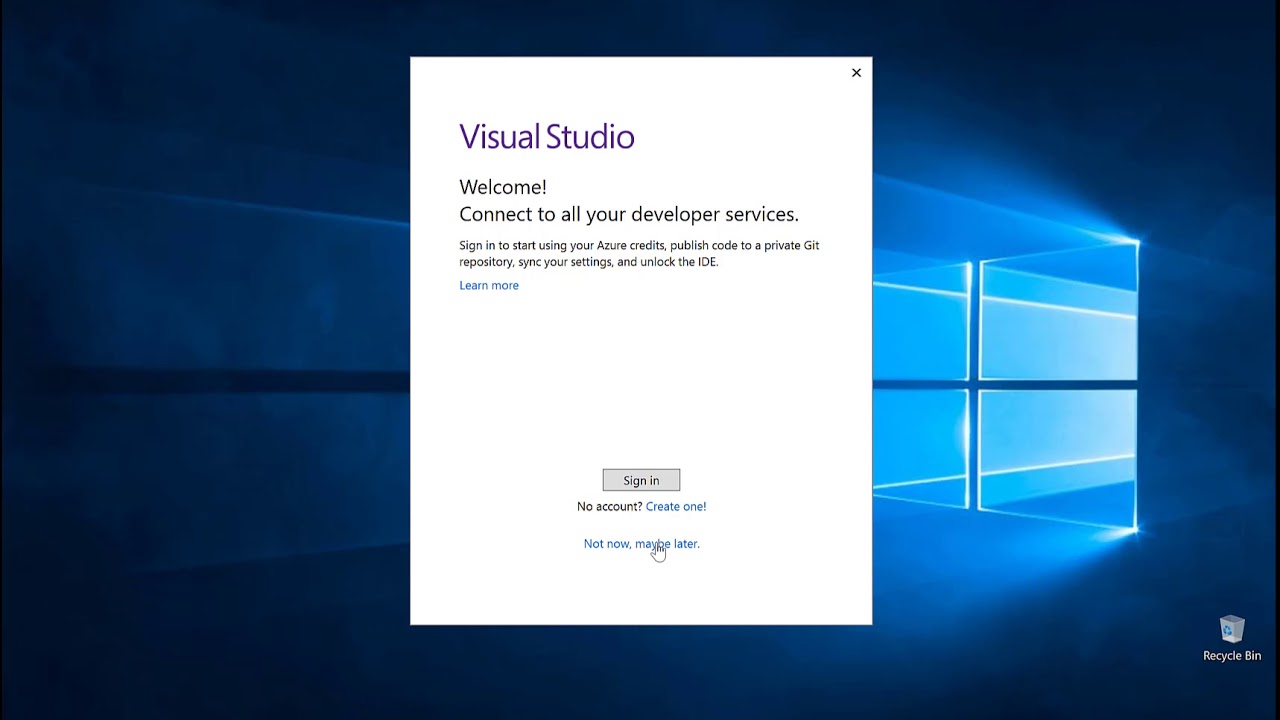 visual studio download student