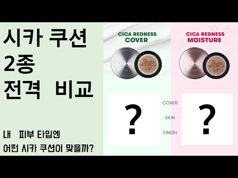 [시카 쿠션 비교]내 피부 타입에 적절한 쿠션 전격 비교!
