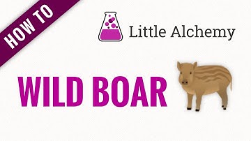 How to make a WILD BOAR in Little Alchemy