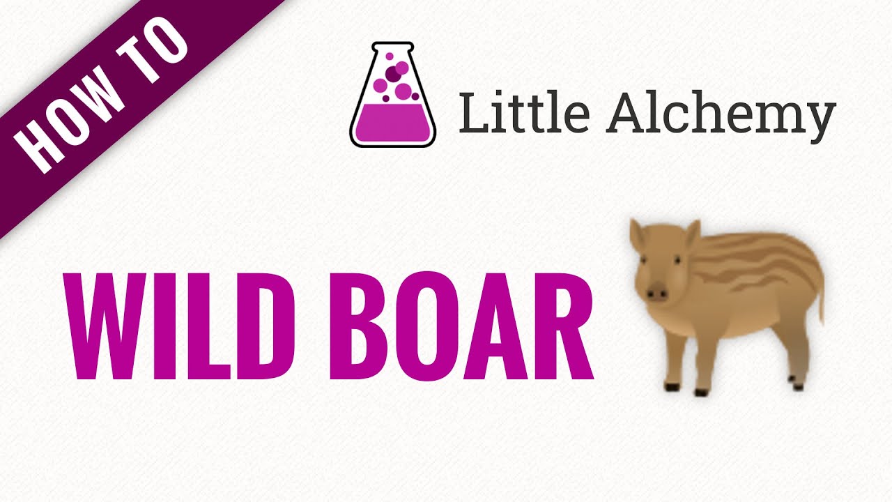 How to make wild boar - Little Alchemy 2 Official Hints and Cheats