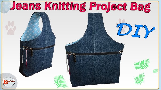 Compact project bag for small knitting crochet project - Atelier