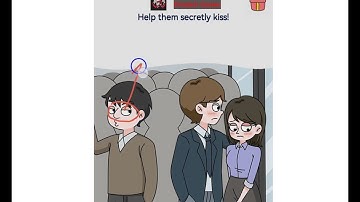 Brain out 2 level 103 help them secretly kiss walkthrough solution