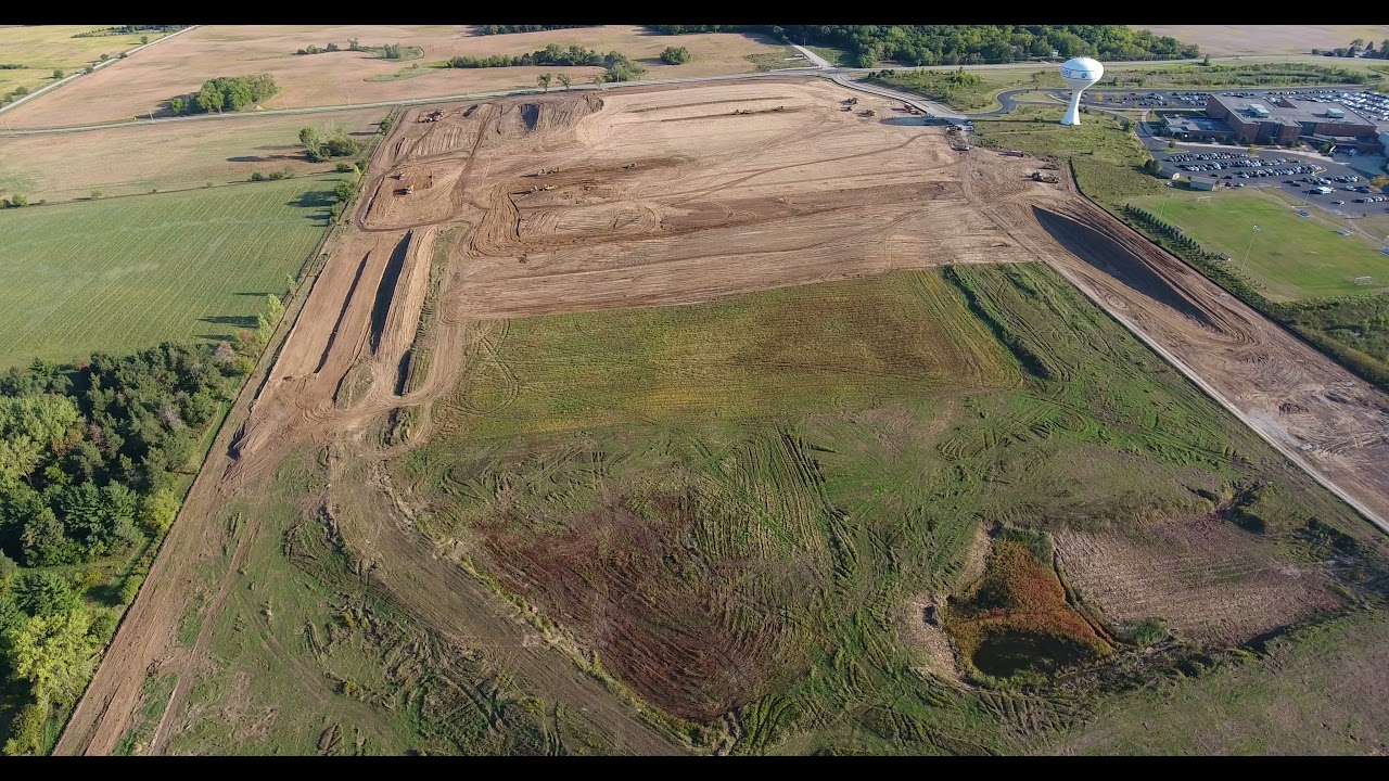 Overall Tamms Farm Subdivision in Hampshire, IL for Lennar Homes YouTube