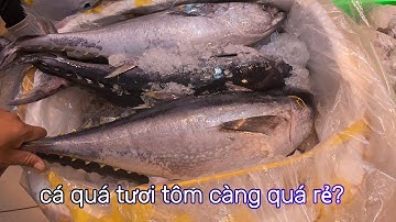chợ bình điền tôm càng lên nhiều ế rẻ vì hôm trước mưa to bán chậm