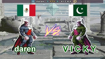 SNK vs. Capcom - SVC Chaos Super Plus - daren vs V I C K Y. FT5