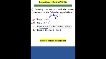 Logarithm - Basics (MCQ)