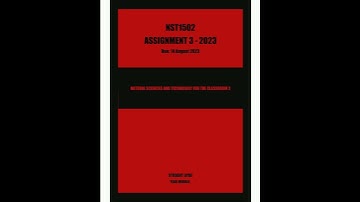 NST1502 Assignment 3 2023 Year Module Due Date 14 August A