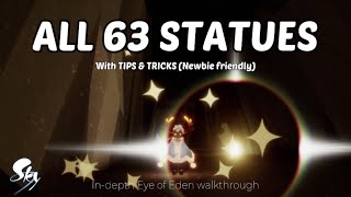 Free ALL 63 STATUES Like A Pro | Eye of Eden Guide | Sky: Children of the Light