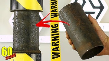 60 SECONDS Experiment - HYDRAULIC PRESS VS Steel Pipe | CRASH TEST