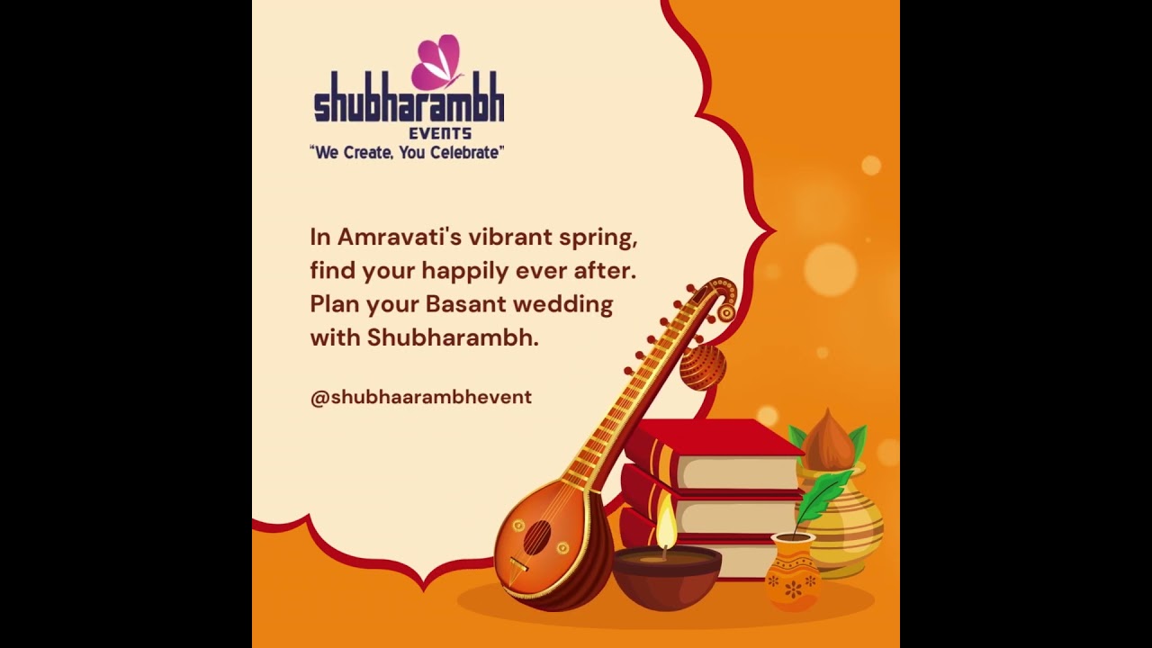 Basant's Panchami colors, love's promises. Create unforgettable memories with Shubharambh Events.