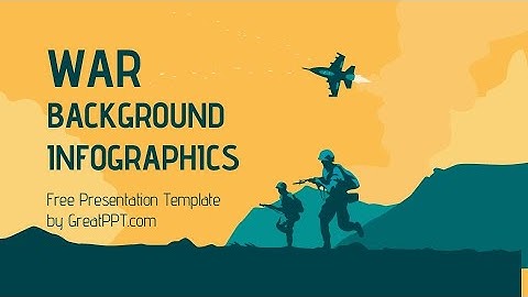 Free War Background Infographics for PowerPoint & Google Slides by GreatPPT