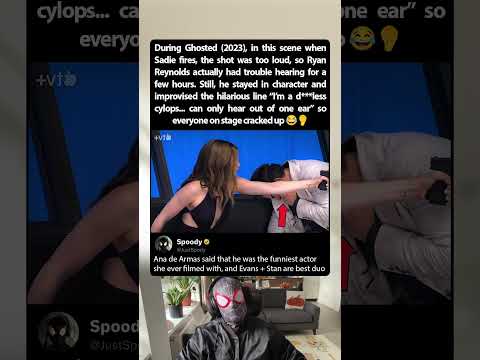 During filming Ghosted (2023), Ryan Reynolds couldn't hear because During filming Ghosted (2023), Ryan Reynolds couldn't hear because