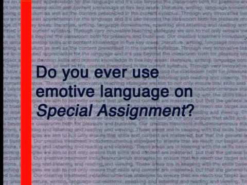 Emotive and Manipulative Language maths is fun