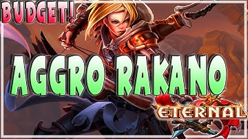 ETERNAL | BUDGET AGGRO RAKANO DECK TECH | Gameplay Furo Open Beta