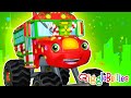 Wheels On The Bus Song + Wheels On The Truck - Monster Trucks Cartoons for Toddlers - GiggleBellies