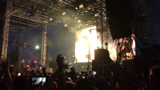 Lorde and Flume party on stage during Tennis Courts #FYFFEST