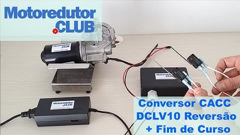 Controlador PWM 12V e 24V DCLV10REVFC Reversão + Fim de Curso