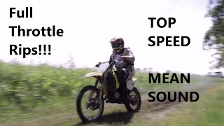 2003 Suzuki RM85 Dirtbike - Acceleration WOT - Full Throttle!