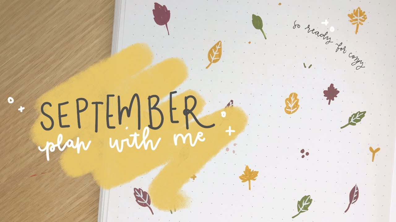 september plan with me 🍁 autumnal bullet journal setup