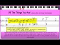 'All The Things You Are' - Jazz piano tutorial