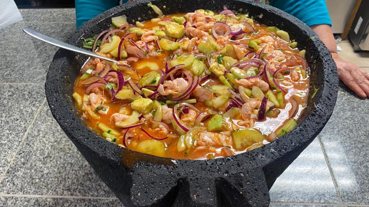 AGUACHILE ROJO DE CAMARON 🍤//EN MOLCAJETE