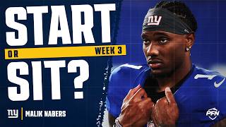 Week 3 Malik Nabers Fantasy Start or Sit 2026