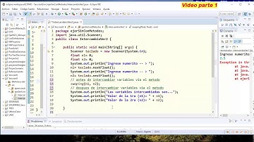 [ Clase* JUEVES 27/06 ]  INTERCAMBIO VARIABLES en JAVA con COLABORACIÓN ENTRE MÉTODOS - 2º Grabación