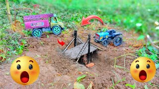 DIY Mini Truck Builds \& Metal Railing Bridge | Fun Construction Science Project 