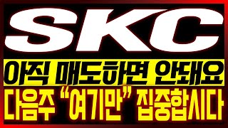 [SKC 주가전망] 아직 매도하면 안돼요!! 다음주 