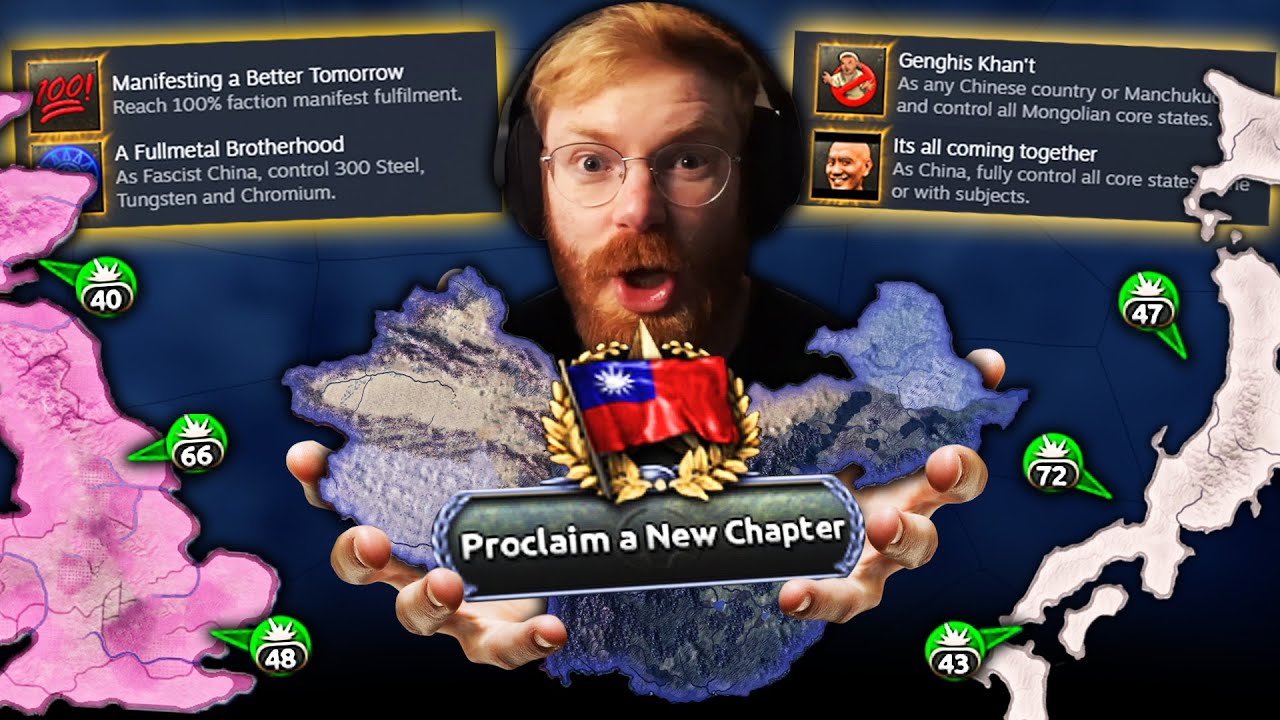 China vs The World for ALL Achievements in HOI4