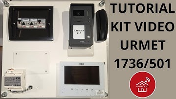 *42* INSTALLAZIONE COMPLETA KIT VIDEOCITONO 2 FILI URMET 1736/501 ESPANDIBILE A 12 FAMIGLIE