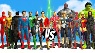 THE AVENGERS MARVEL COMICS VS JUSTICE LEAGUE DC COMICS REMASTERD | EPIC BATTLE