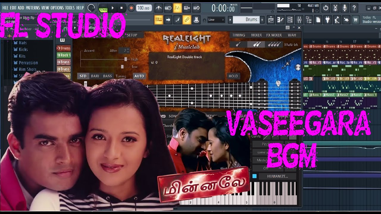 Minnale Vaseegara Song Flute BGM Making FL Studio SM Music Tech