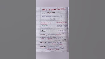 Citizenship || polity handwritten notes || watch full video #polity #indianpolitics #ssa #dsssb #hp