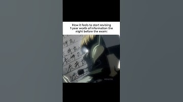 POV: How it feels when you start revising the night before the exam #anime #relatable #fypシ゚viral