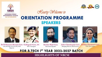Orientation Programme -2023 || Invitation Video