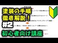 【失敗しない塗装術＃2塗装手順編】塗装がタレちゃう、艶が出ない人必見！無料マニュアル作ったので動画で解説