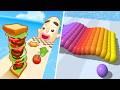 Sandwich Runner VS Canvas Run - All Level Gameplay Android,iOS - NEW UPDATE N1
