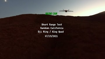 ZOHD Dart fpv, [Edit preview] Dji air unit wing vs analog 5.8 quadcopter - Short Range Testing