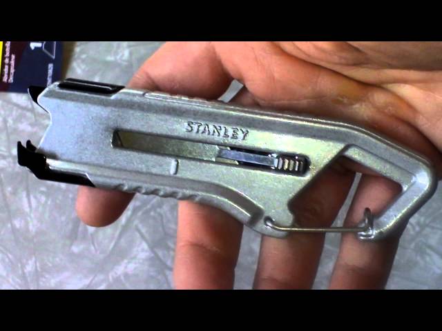 スタンレー　フックブレード Stanley QuickSlide Utility Knife Review STHT10828 New model - YouTube