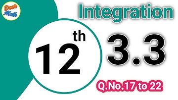 Integration, Differential Derivatives, Integration by parts, Exercise 3.3,class12,dear math
