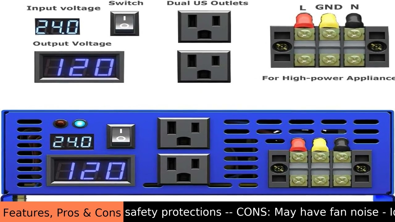 XYZ: 2500 watt Pure Sine Inverter 24V-120V Review - Pros & Cons