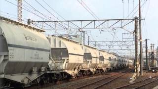 【快走!】 JR貨物EF66-27白ホキ牽引 (5767レ) 熱田駅にて