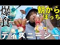 【爆食!】早朝からディズニーシーで好きなだけ食べ放題したら限界まで大食いしてしまったww【東京ディズニーシー25周年】
