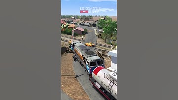 Perlintasan Palang Pintu Kereta Api Lucu #keretaapi #train #railway